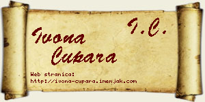 Ivona Cupara vizit kartica